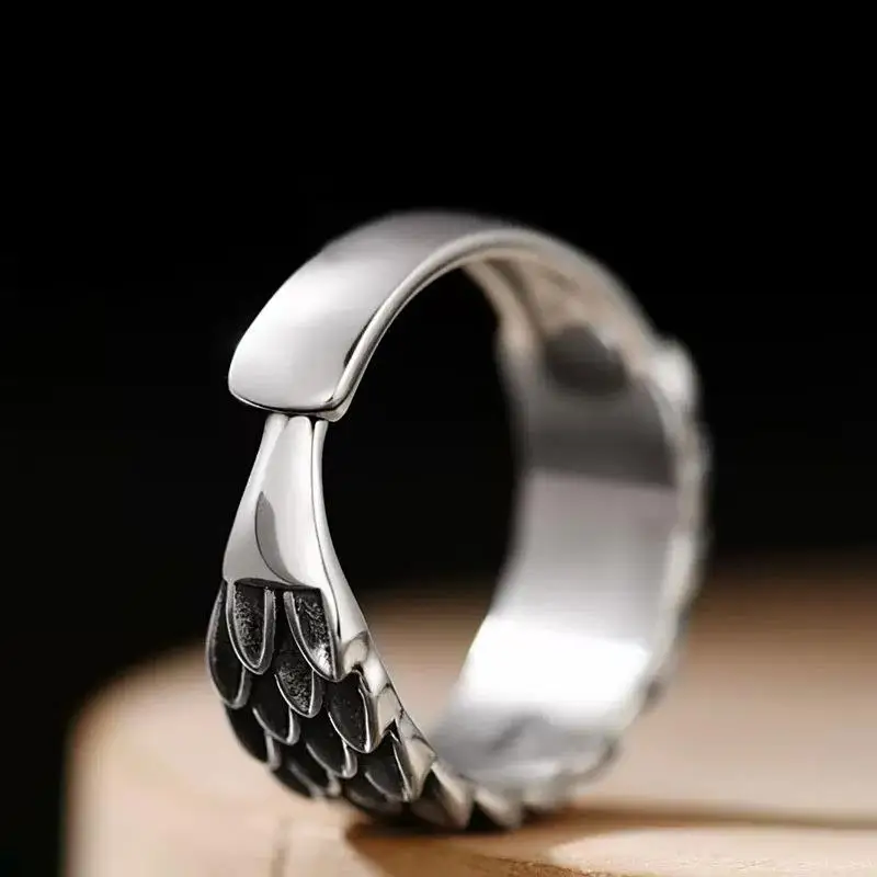 Vintage Creative Dragon Scale Ring men women Decorative Accessories For Holiday Birthday Party Men's Accessories - Detail 1