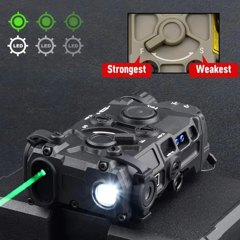 

Tactical LED Flashlight OGL Red Green Blue Indicator White Light Strobe Weapon Gun Light for Outdoor Hunting Fit 20mm Rail
