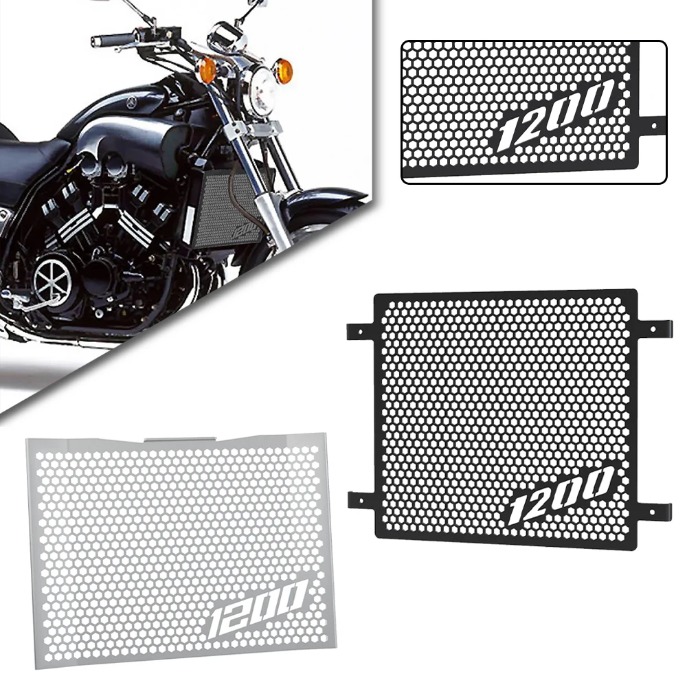 

Motorcycle FOR YAMAHA VMAX/V-MAX 1200 1985-2007 2006 2005 2004 2003 2002 2001 2000 1999 Radiator Grille Guard Protector Cover