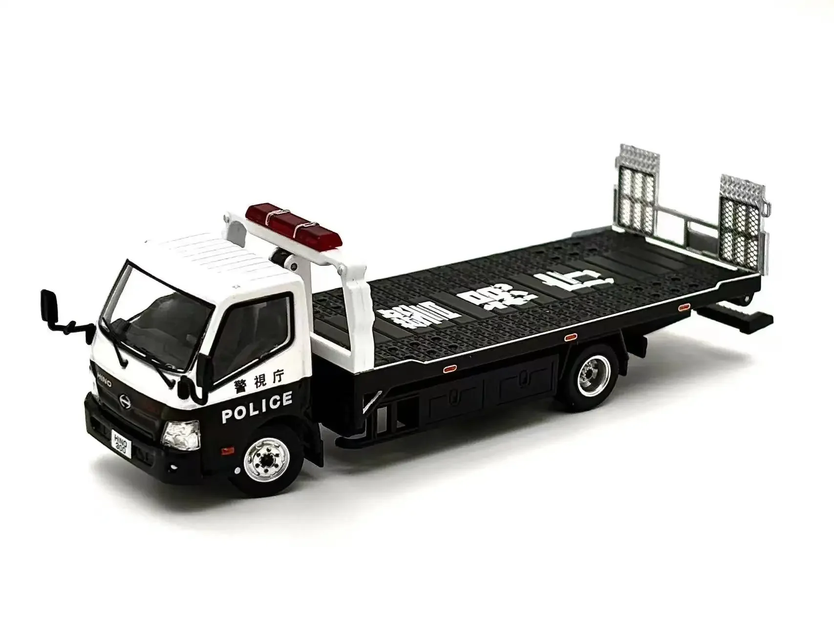 

Unique Model 1:64 Hino 300 Dutro full floor trailer Rothmans /Police Department Diecast Model Car