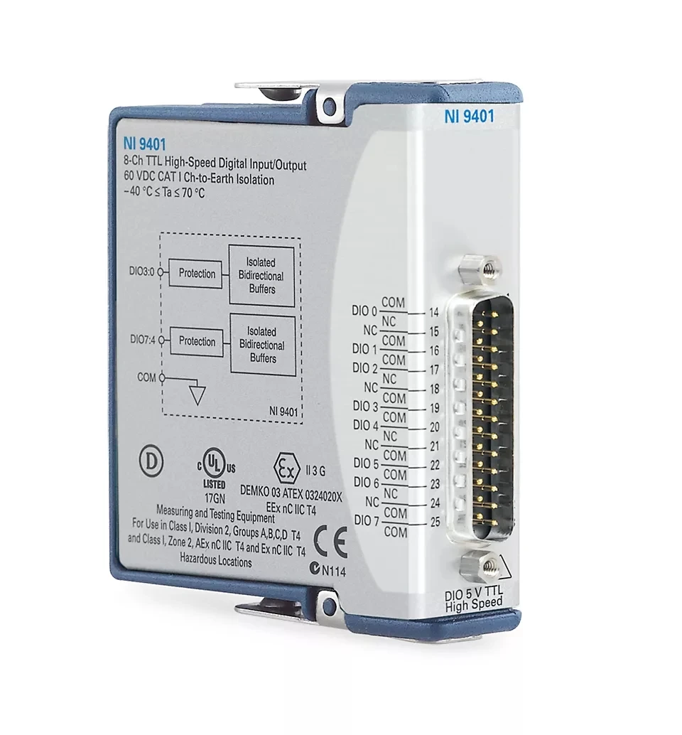 NI 9401 Bidirectional Digital I/O Module 779351-01