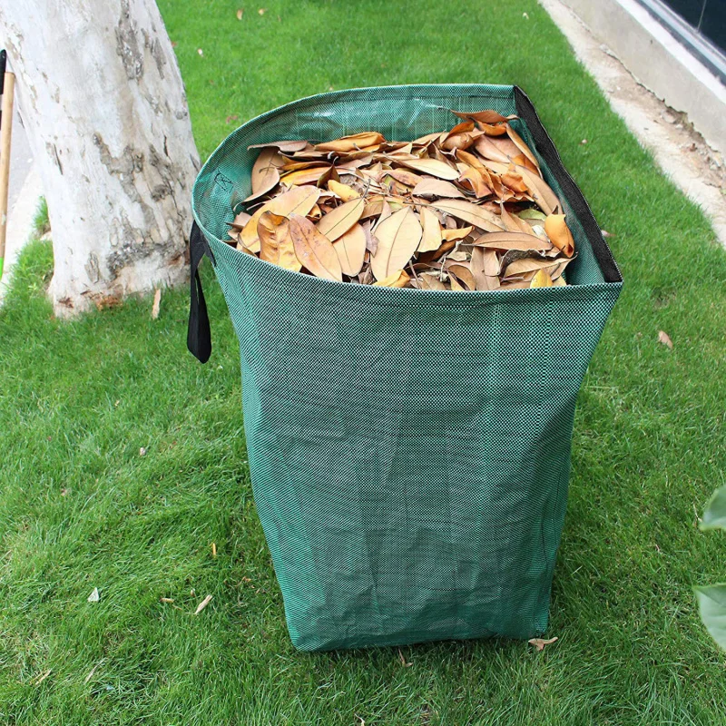 53 Gallon Reusable Garden Garbage Bag Gardening Container Leaf Bag Falling Leaves Garbages Bag For Collection Yard Leave Debris