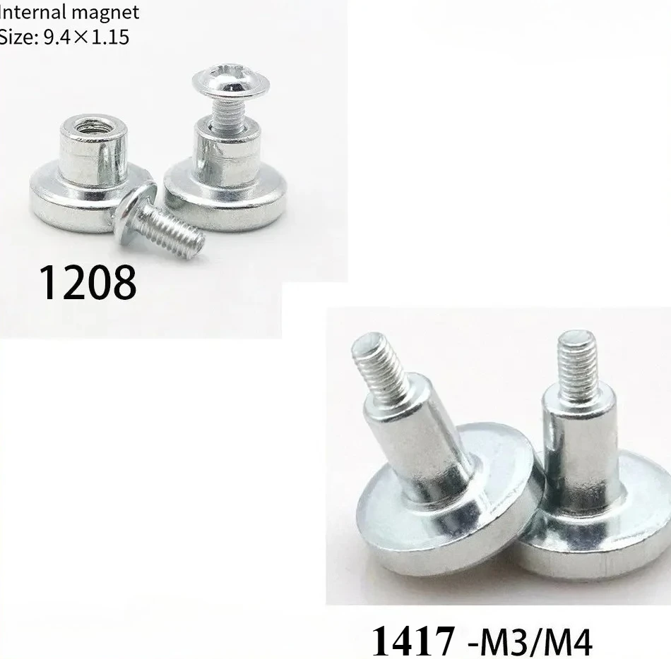 1208 1417 LED Display Modules Cylinder Indoor Accessory M4 M3 Outdoor Screen  Column Magnetic Screw for Led Light