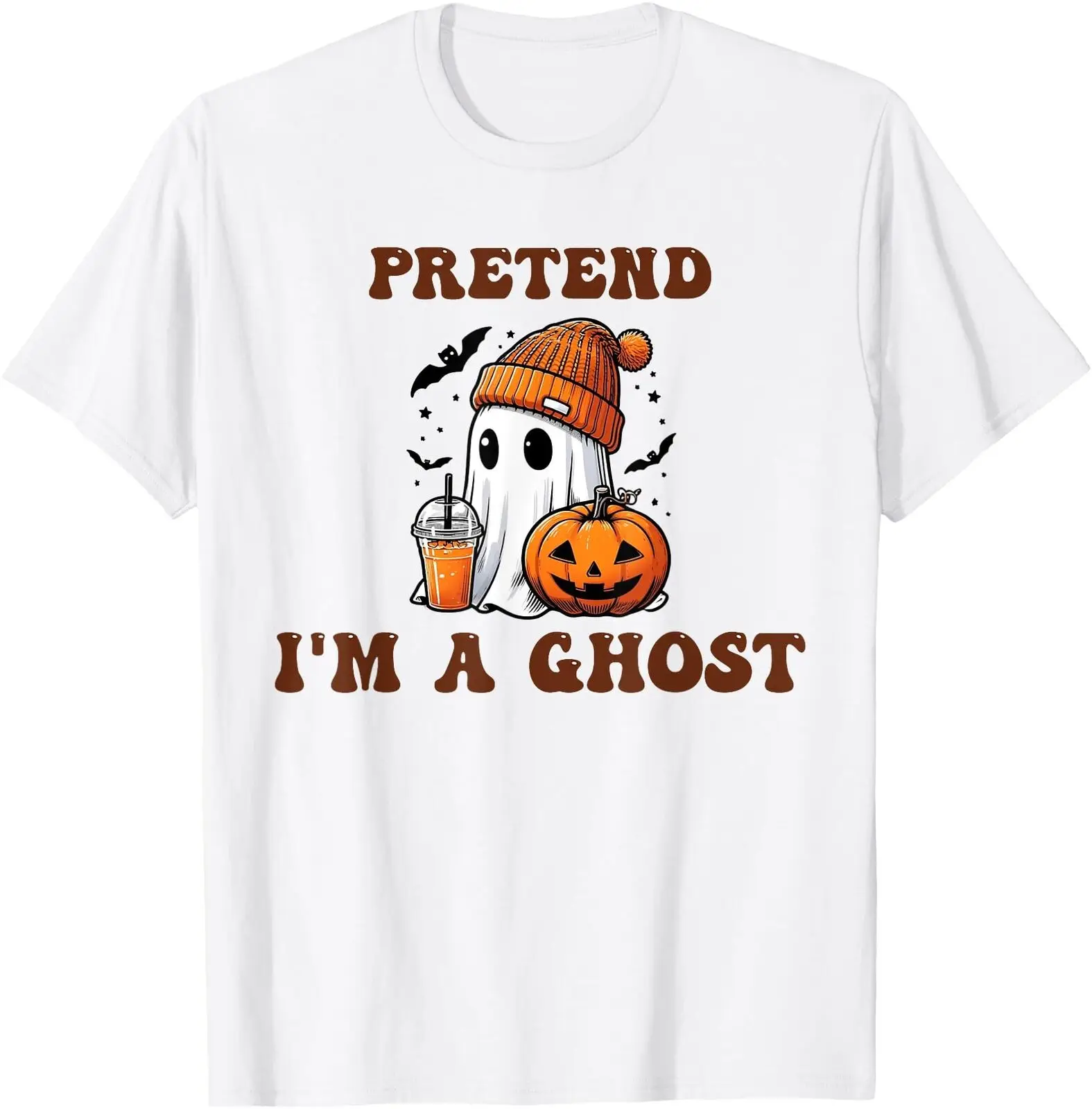 Pretend I39m a Ghost funny Lazy Halloween party costume 2024 T Shirt Men