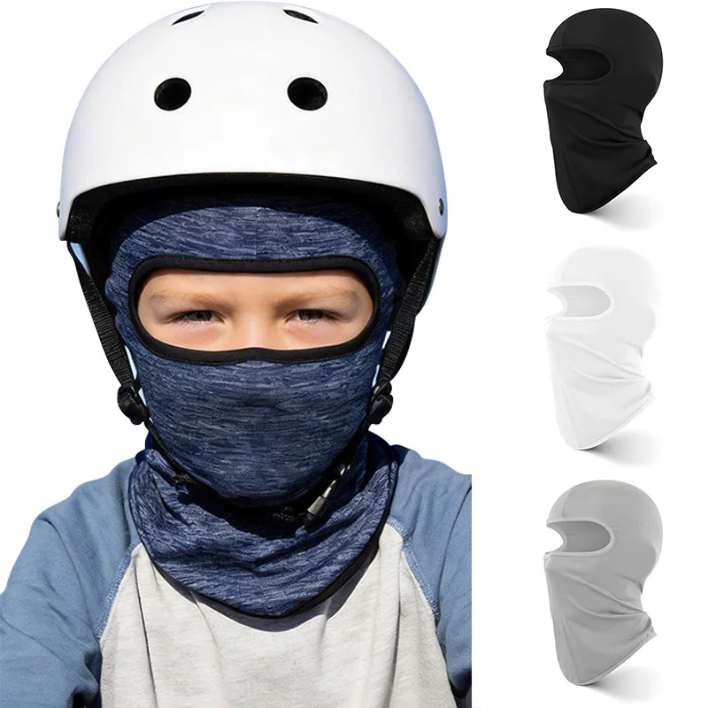 

Summer Children Hat Sports Mask Neck Face Protection Hood Hats Ice Silk Outdoor Sun Protect Cycling Accessories