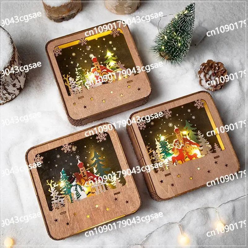 New Christmas Snow House Christmas Decoration Christmas Tree Decoration Ornament Scene Activity Arrangement Decoration Props