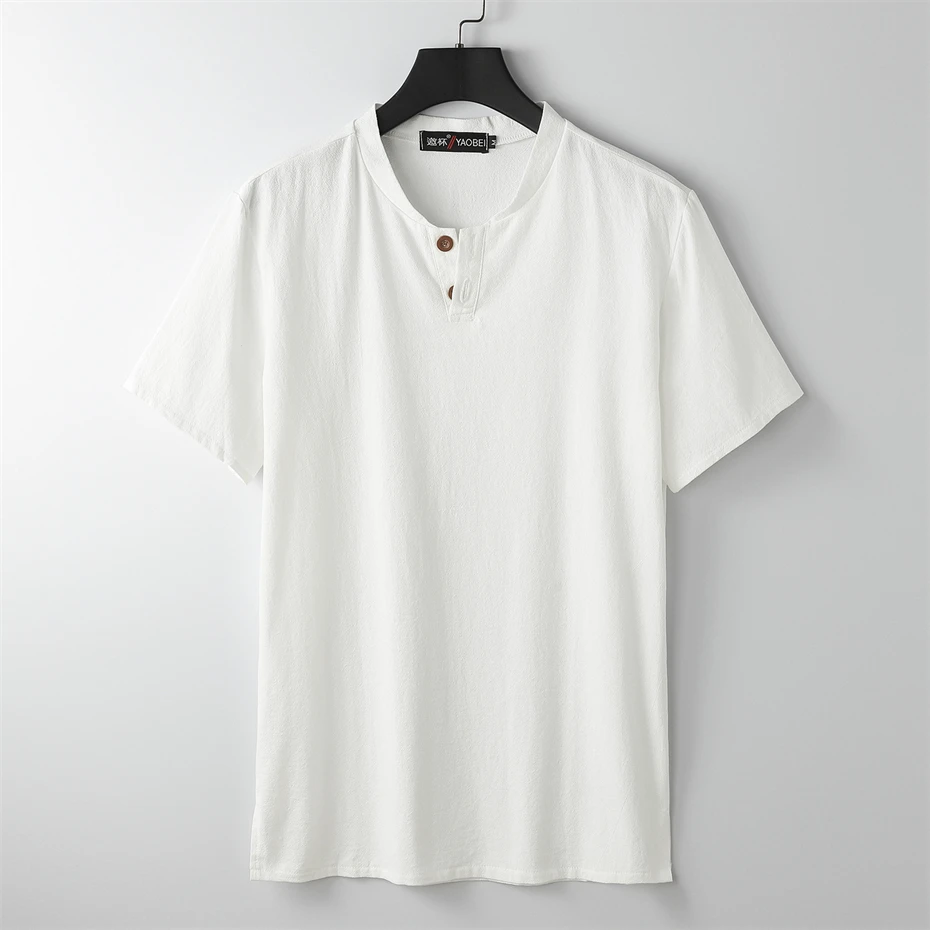 T-shirt in lino estivo da uomo - Summer Clothing Men Linen recensione e prezzo