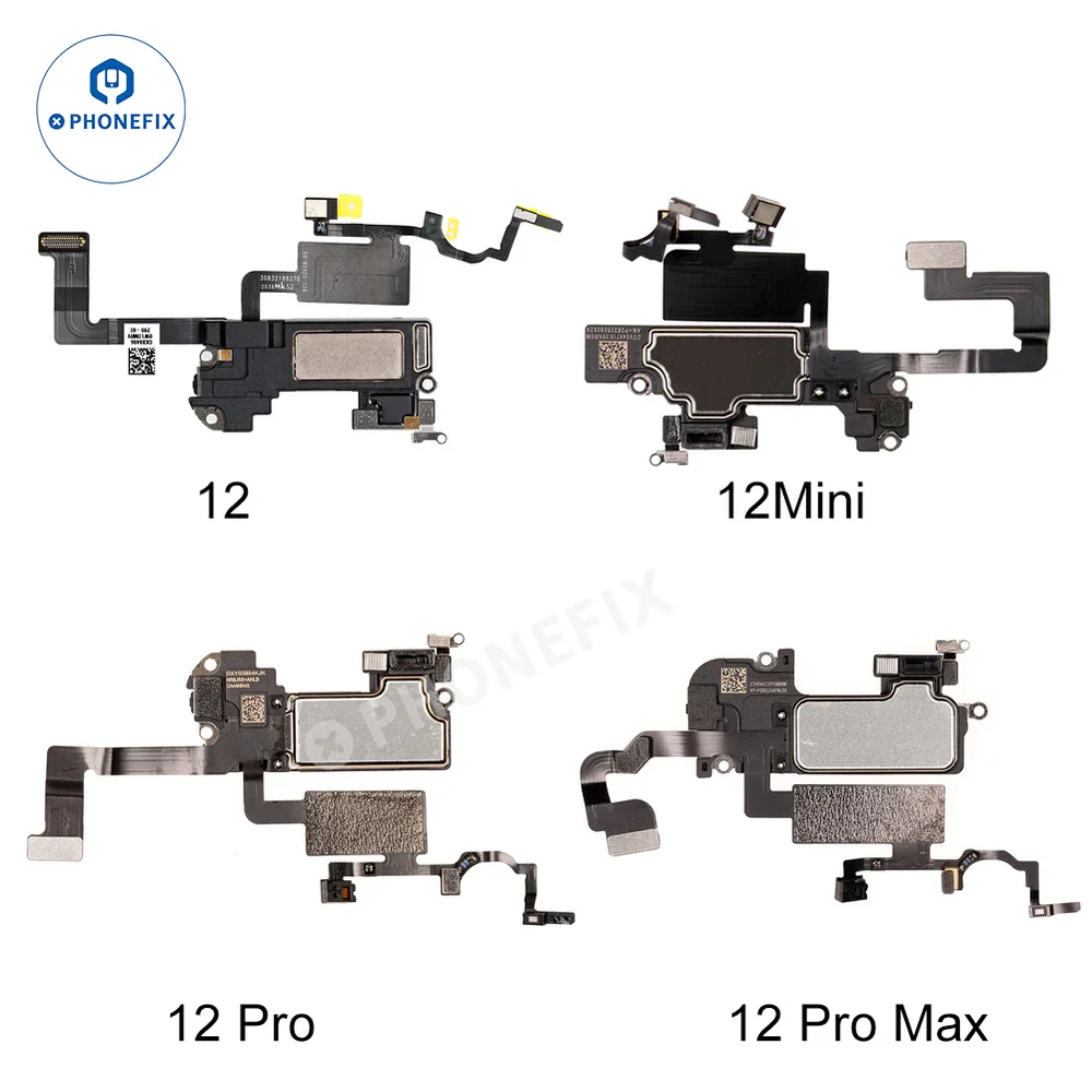 Earpiece Speaker with Proximity Sensor Cable for iPhone X 11 12 Pro Max Replacing Damaged Broken or Faulty Ear Speaker Parts