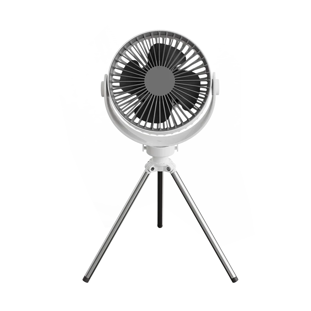Новая бытовая техника Портативный штатив Вентилятор двойного назначения Потолочный вентилятор с резиновой ручкой и кронштейном для штатива Лидер продаж Вентилятор для палатки и кемпинга