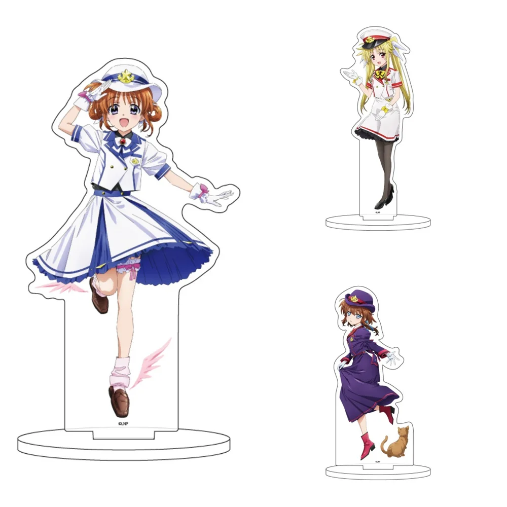 

15cm Anime Magical Girl Lyrical Nanoha Acrylic Stand Model Cosplay Characters Ornament Accesorios Goods Collection Gifts