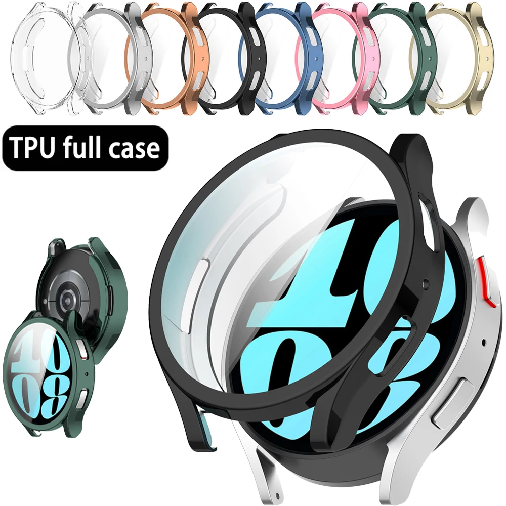 

TPU Protection Case for Samsung Galaxy Watch 6 44M 40MM Cover All inclusive Plating Protective Frame accessories