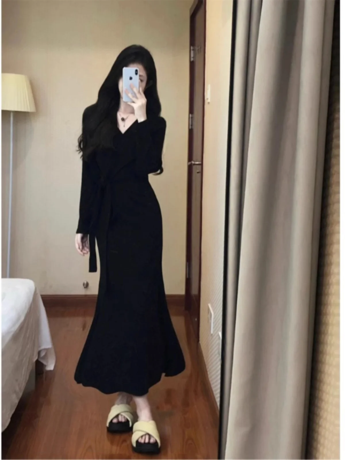 Impressionante feminino envoltório dr emagrecimento com cinto linha a saia camada base desgaste interno outono temporada longo sve v-ne ins sle