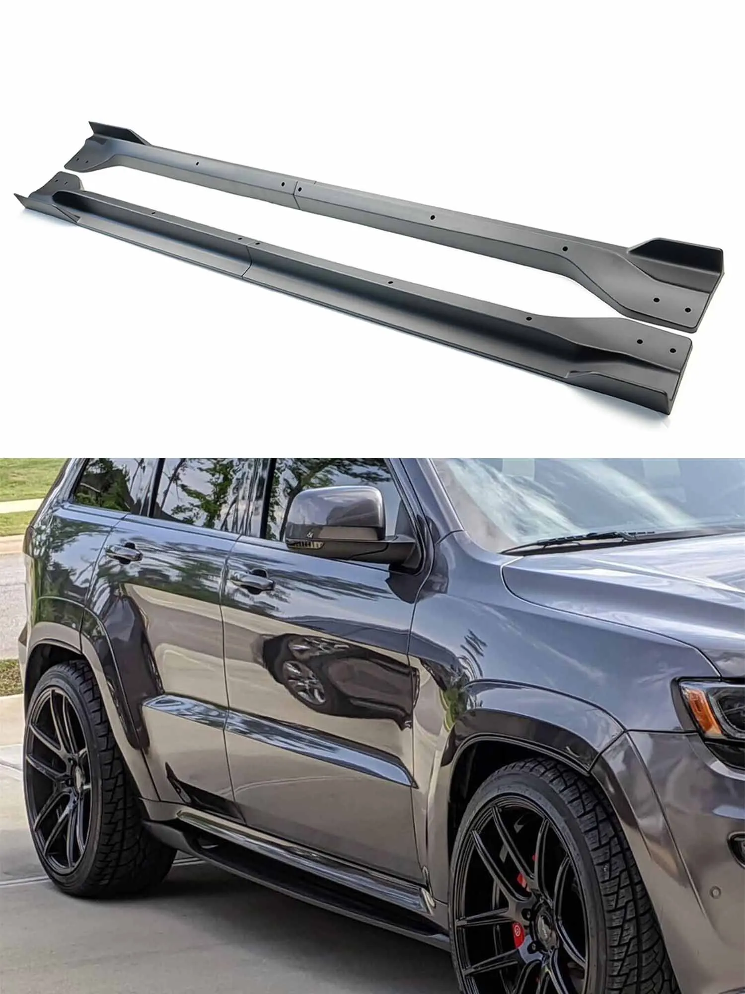 Extension de bas de caisse pour Jeep Grand Cherokee 2012-2021 SRT/SRT8/Trackhawk/ummit 2014-2020/limited X 2020-2021 Kit carrosserie