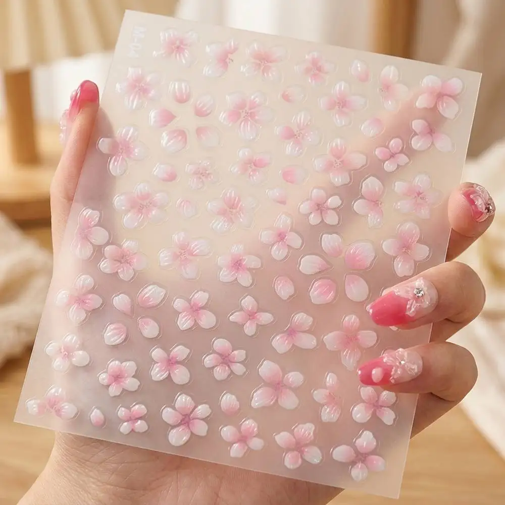 1Pc Raised Relief Gradient Des - Nail Art Ombre Pink 리뷰 및 가격