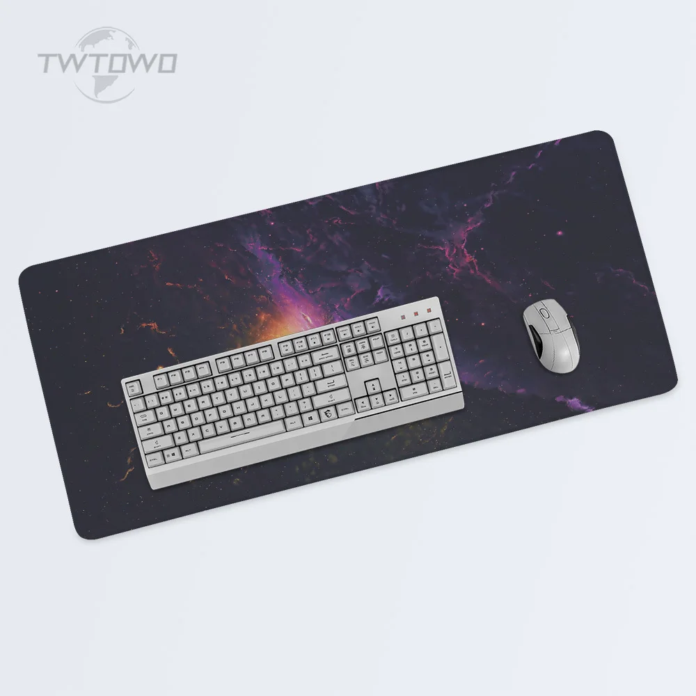 Custom Mouse Pad para Gamer, Espaço Céu Estrelado, XL, Casa, Novo Mousepad, XXL Playmat, Teclado, Escritório, Borracha Natural, PC, Desktop