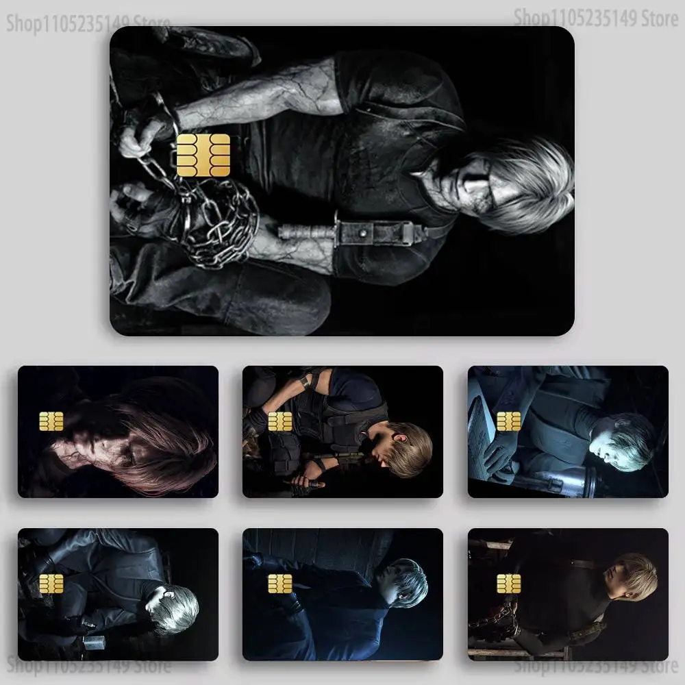 

R-Resident Kennedy Evil 4 Sticker Film Tape Skin for Credit Card Debit Card Cartoon Waterproof Stickers Small Chip