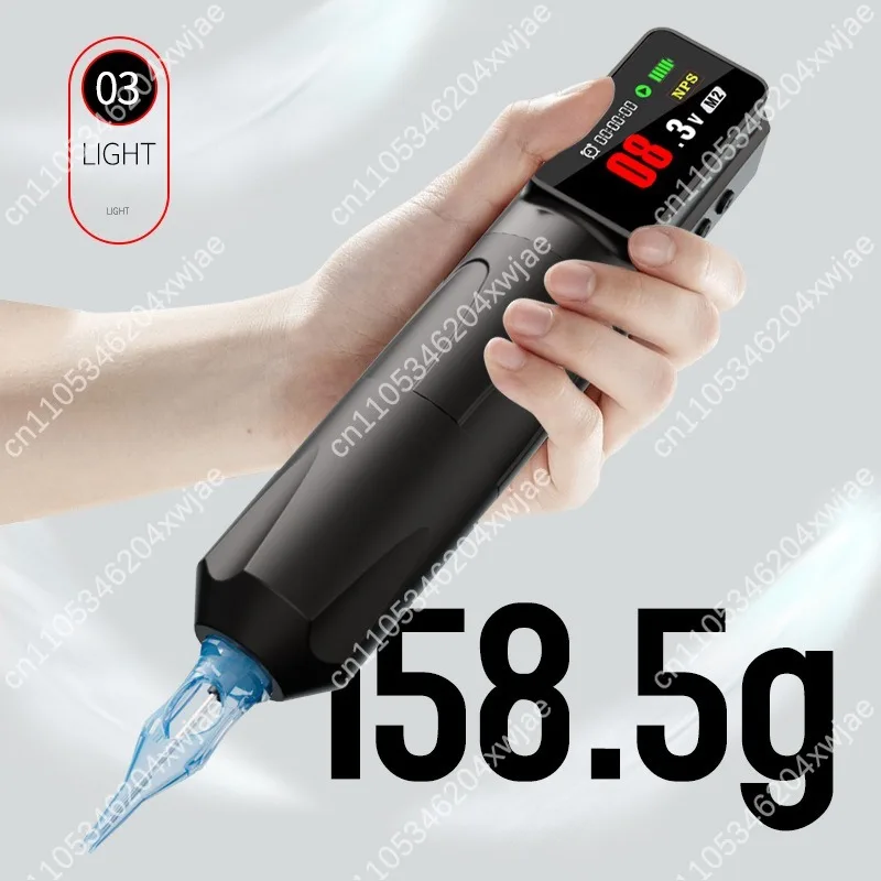 Professional Wireless Tattoo Machine LED Display Dual Operation Modes Rechargeable Design