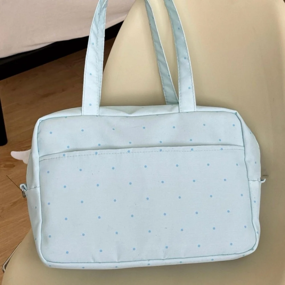 대학생 스타일 일본 오리지널 대용량 페인 백 학생 일상 다용도 레저 숄더백 귀여운 출퇴근용 아기 가방