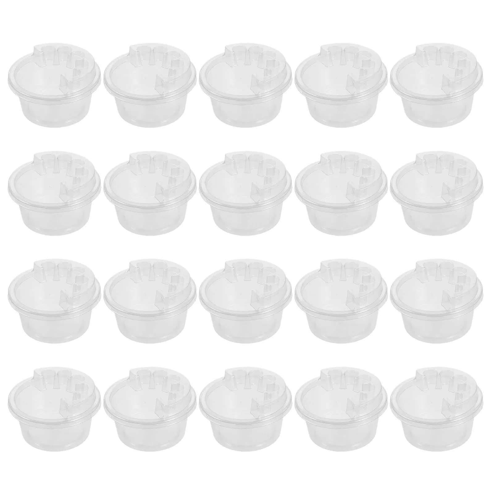 

20Pcs Tattoo Disposable Supplies Holder Clear Needle Dish Stable Cartridge Organizer Ink Tray Portable Design Disposable Ink Cup