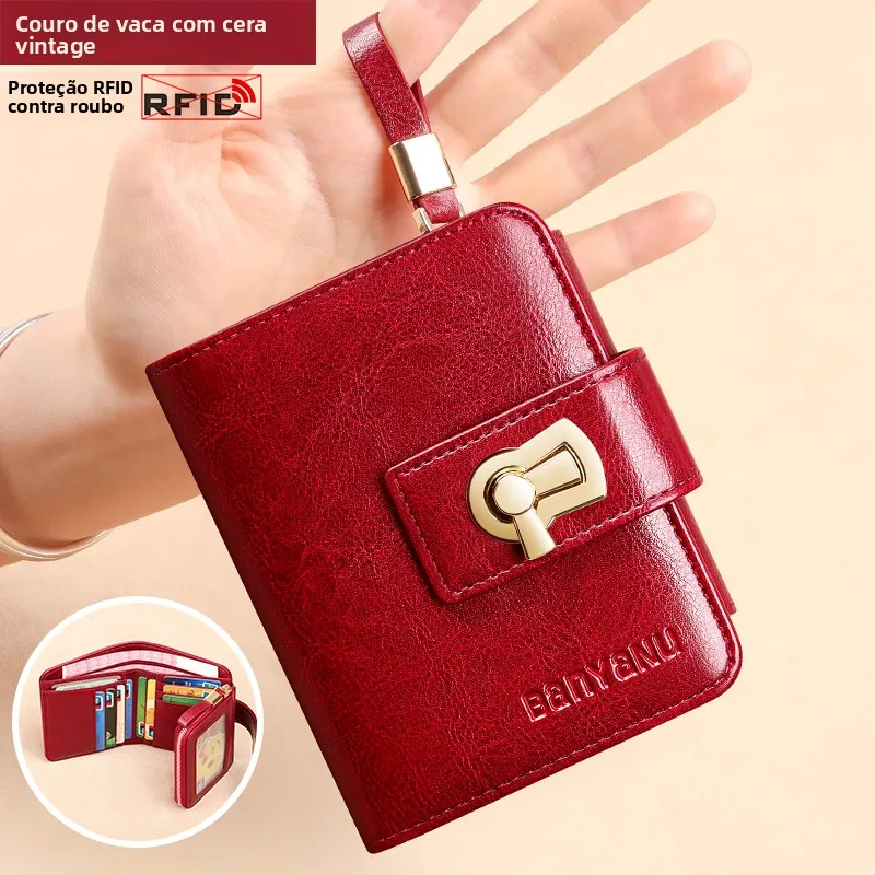 short-leather-wallet-for-women-retro-style-integrated-zipper-card-holder-large-capacity-vintage-three-fold-wallet-female