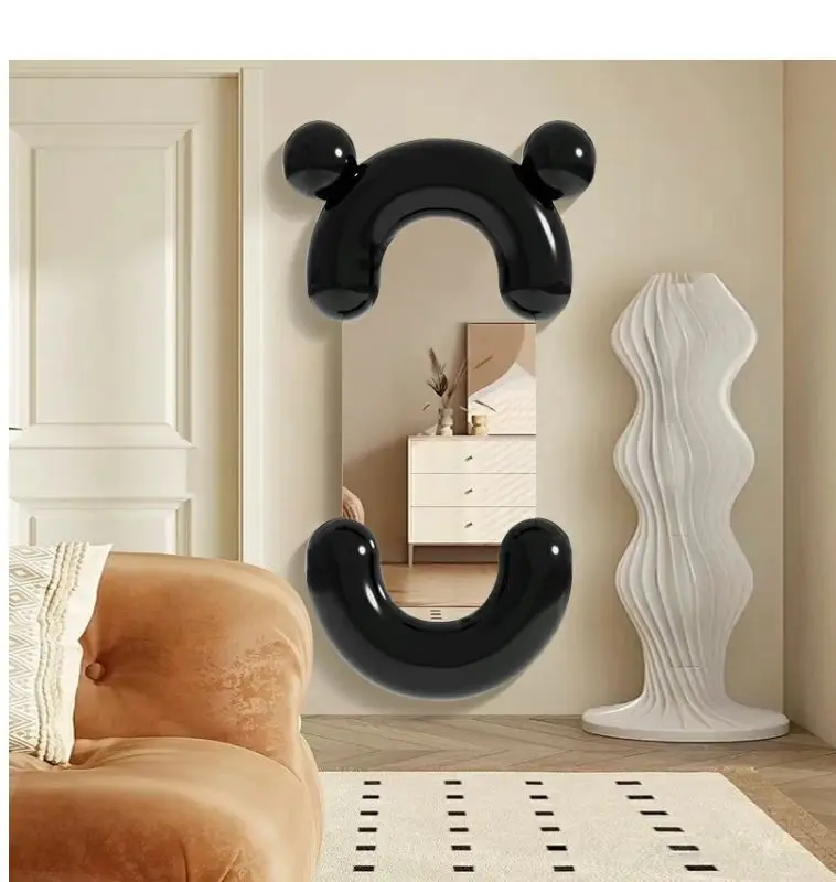 Wall-mounted special-shaped fitting mirror irregular wall-mounted floor mirror