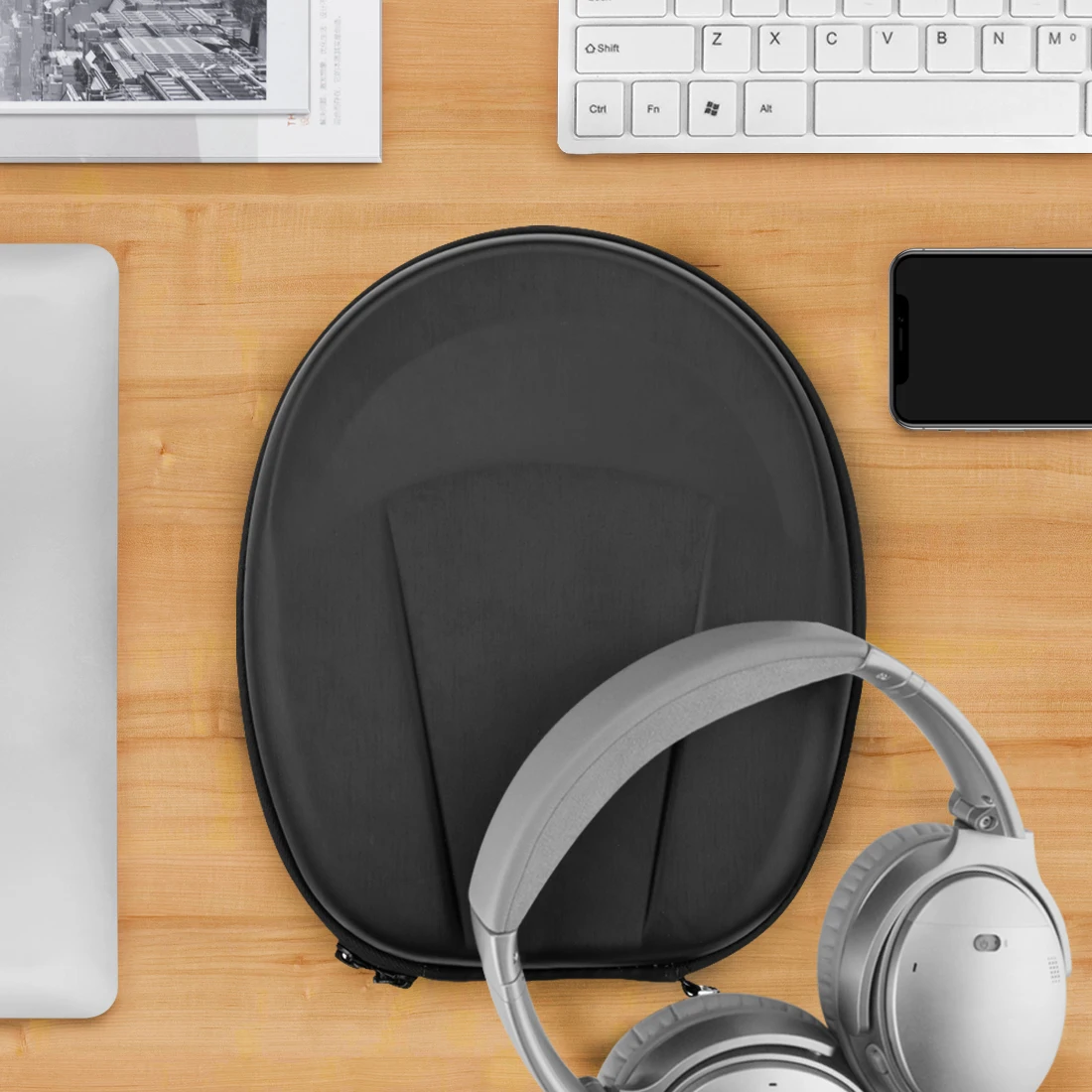 Geekria Headphones Case Pouch for Bose QuietComfort QC35, QC45,QC3