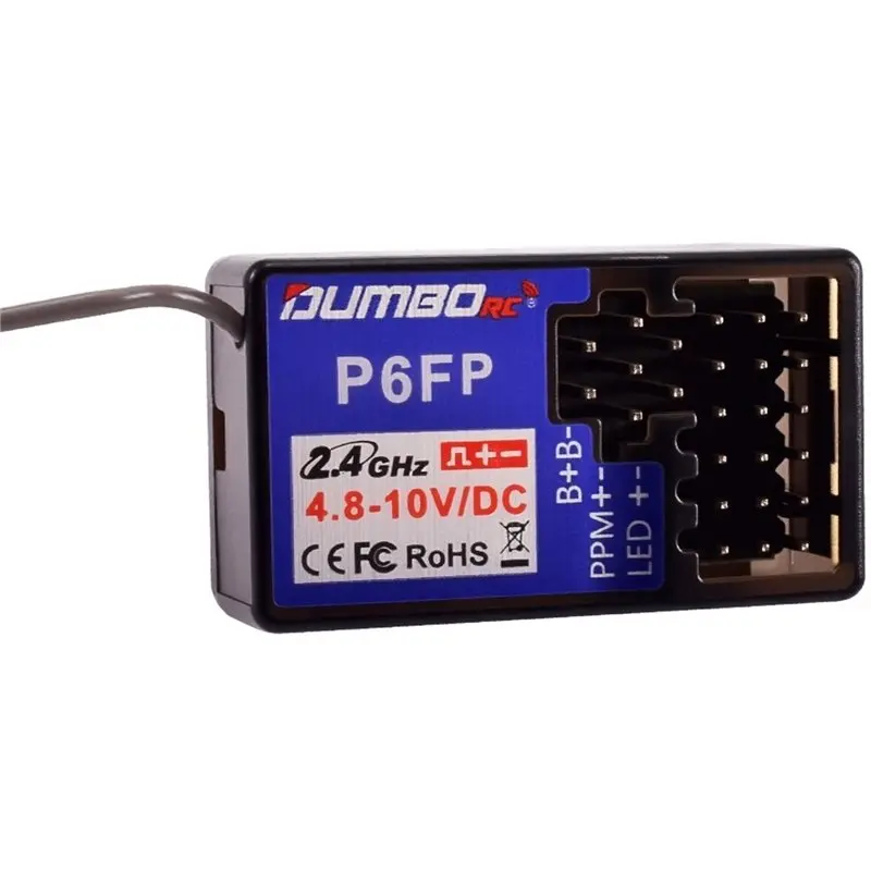AINY-DUMBORC P6FP RC Receiver Wireless For Transmitter X5P/X6PM/X6P RC Car Boat RC Receiver Wireless