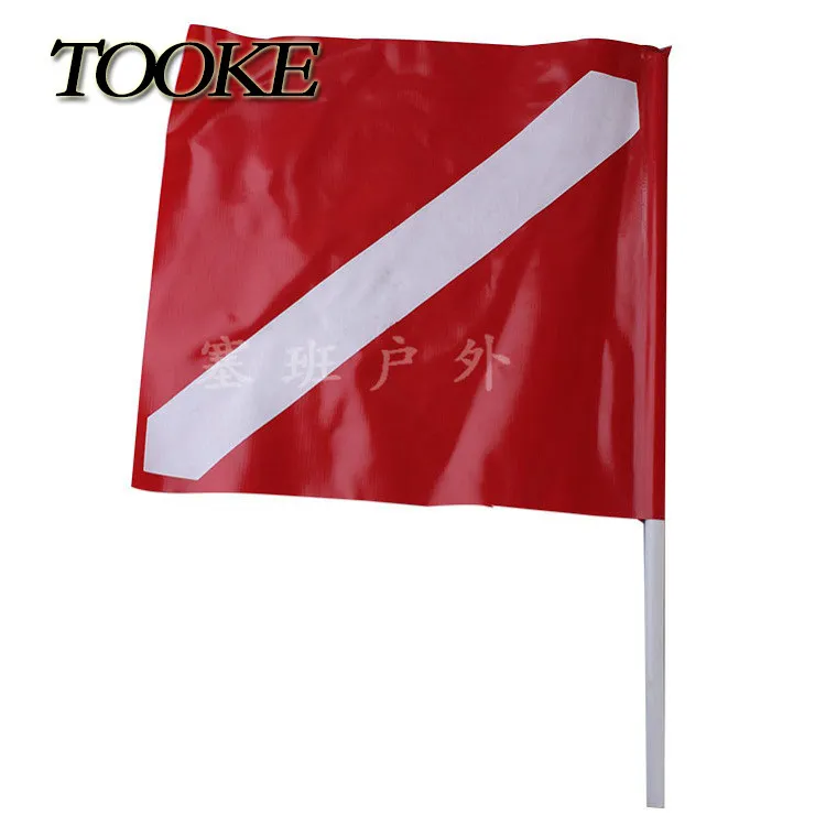 TOOKE PVC Surface Marker Buoy, Oral Inflation SMB Float for Scuba Diving Underwater Safety Signal Marker