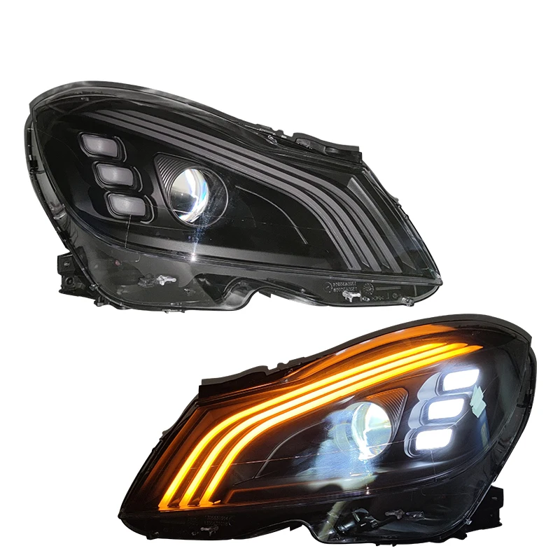 

Plug and Play Front Light for Mercedes Benz W204 C180 C200 C250 Head Lamp Projector 2011 2014 Upgrade Maybach LED Headlights
