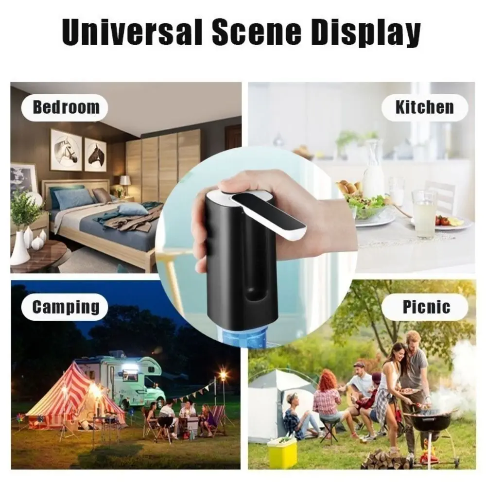 

New Button Control Water Dispensers Portable Convenient Foldable Water Bottle Pump Electric Automatic Dispenser Pump for Home