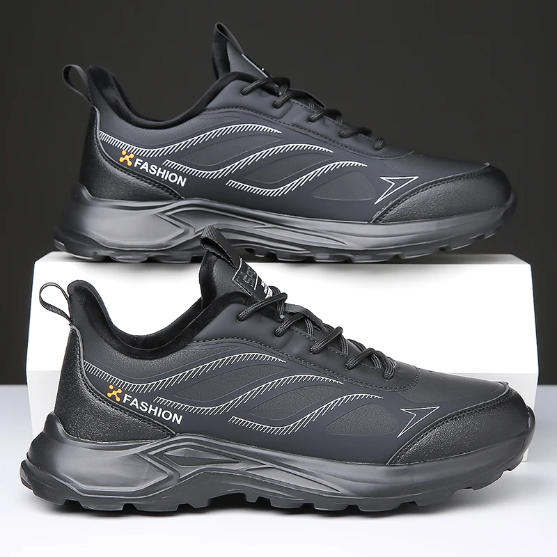 Newsolid Kleur Lichte Luxe Sportschoenen Eenvoudige En Veelzijdige Dagelijkse Casual Herenschoenen Antislip-En Slijtvaste Outdoorschoenen