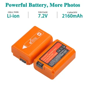 Batterie für Sony ZV-E10 NP-FW50 ZVE10 A6300 A6500 ALPHA A6000 A5000 A3000 NEX-3 A7R, USB-Ladegerät für NPFW50 12 Hauptverkauf Batterie Sony A6000 - №12