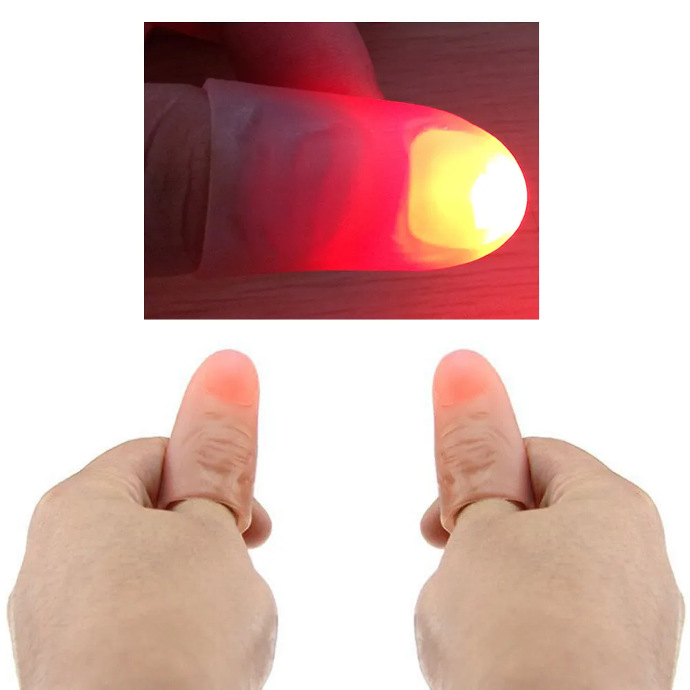 

Flashing Thumb Bright Glow Finger Lamp Random Accessory for Friends Kids Thumb
