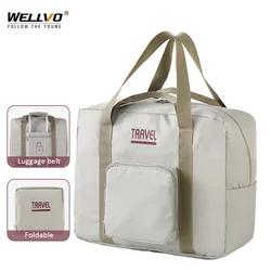 Foldable Travel Luggage Bag Waterproof Carry On Weekend Packing Cube Business Trip Organizer Handbag Large Duffle Tote XA404C