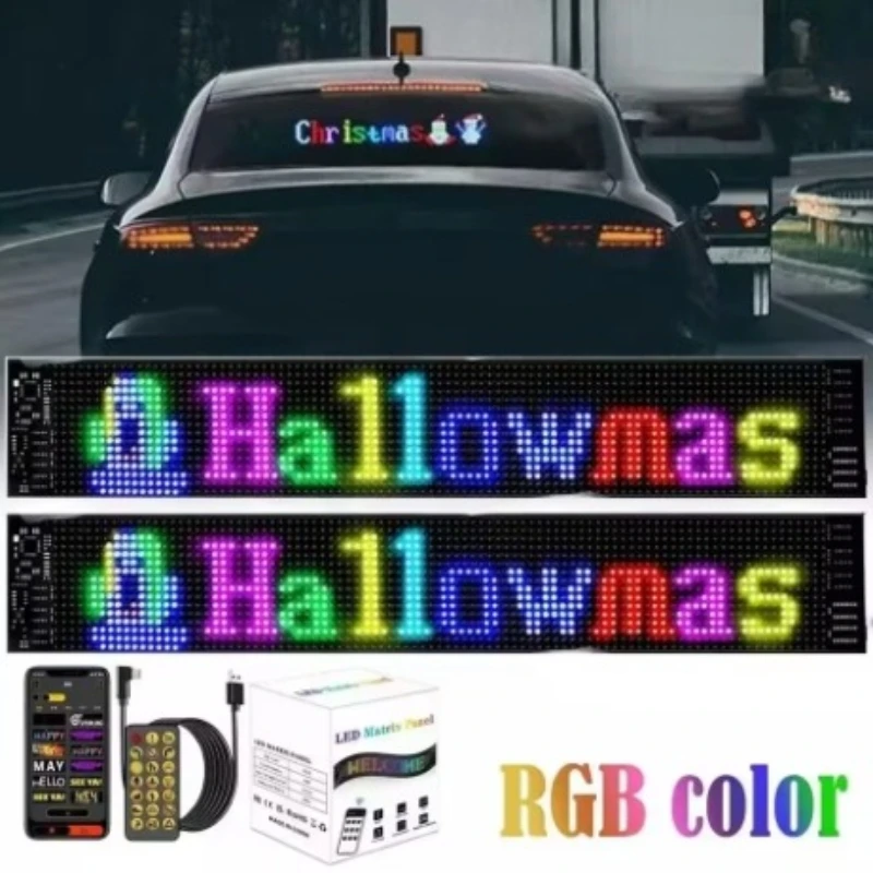 

Car Soft Screen Car Window Expression Lights Fun and Fashionable Gestures Personalized Special Warning Lights LED Display Screen