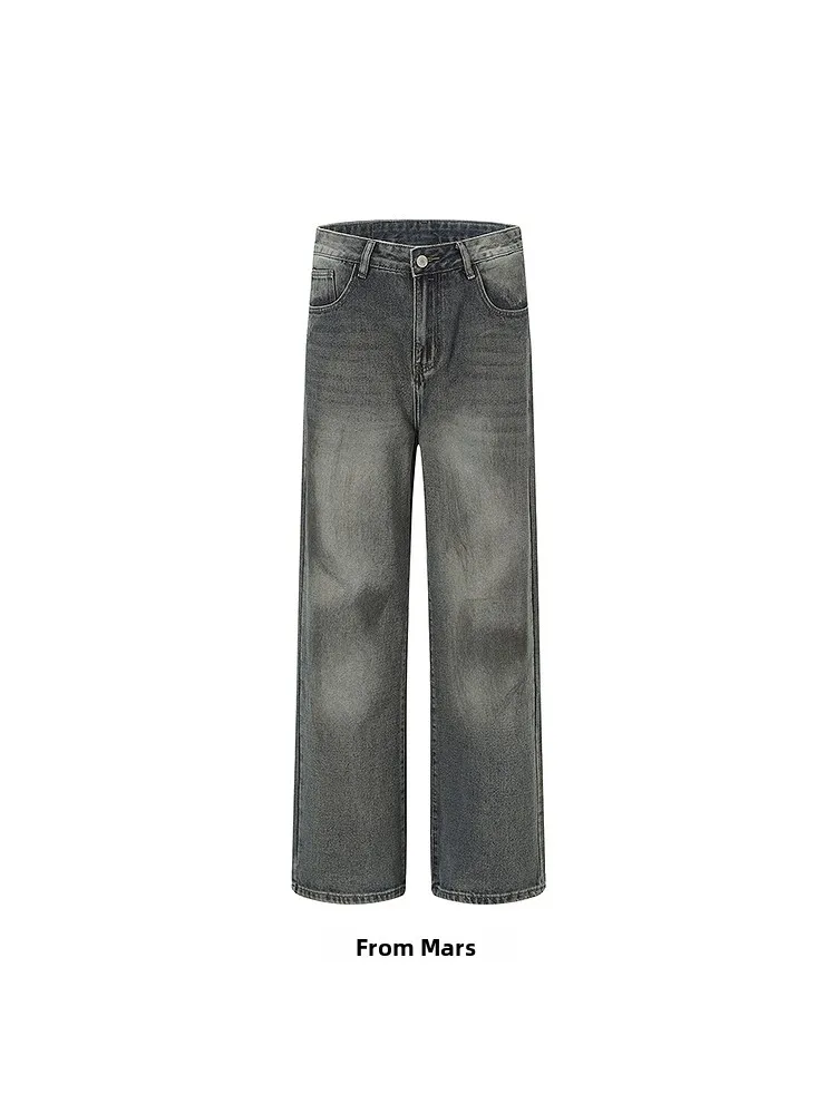 

Свободные прямые винтажные джинсы Original High Street BF Sle, прочные повседневные брюки прямого кроя для подростков на все сезоны