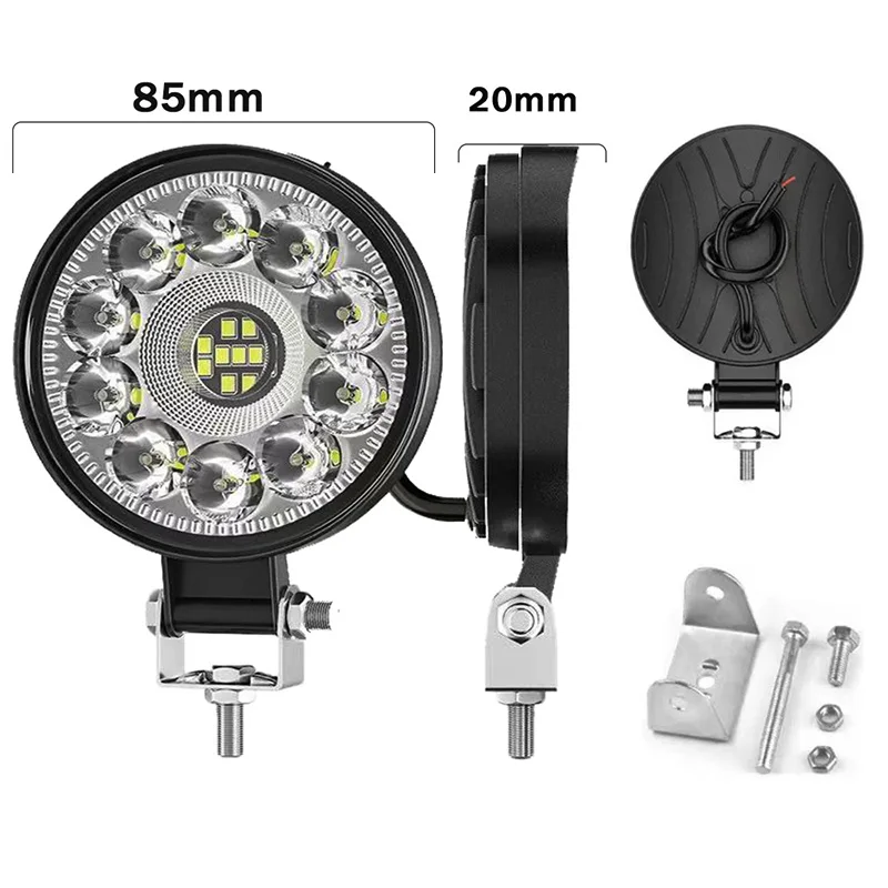 Auto 9-36V Mini LED Light Bar 63W LED Work Light Off Road Spotlight for Jeep Truck ATV 4X4 SUV ATV Barra LED Car Headlights