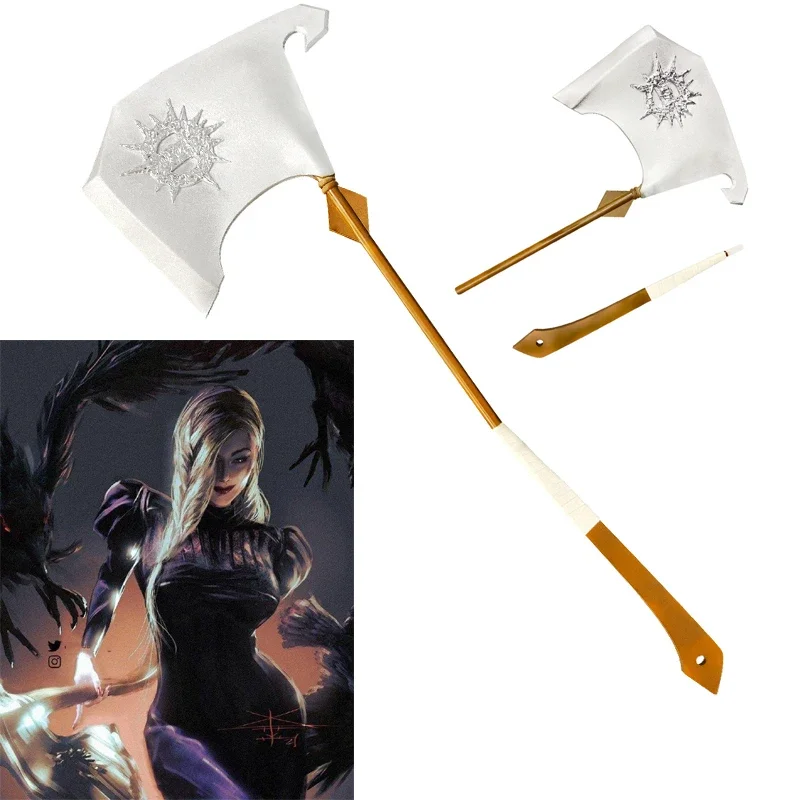 

Juju Ka MingMing Cosplay Weapon PVC Axe Hatchet mei Prop Christmas Party Halloween Carnival Custom Hand Props Accessories