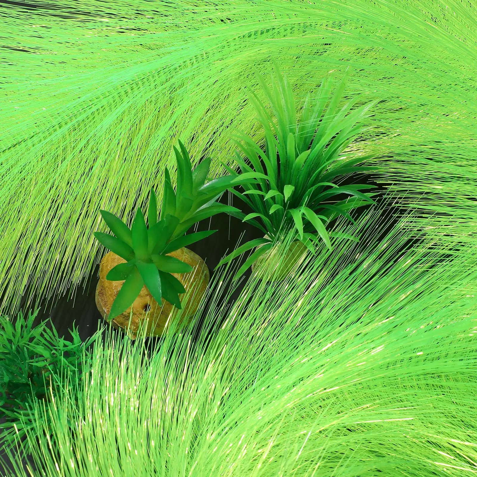 

2 pcs Hatching Grass Brushes Lifelike Aquarium nament Spawning Mop Breeding Decor Simulation Plants Fish Tank Accessories Easy