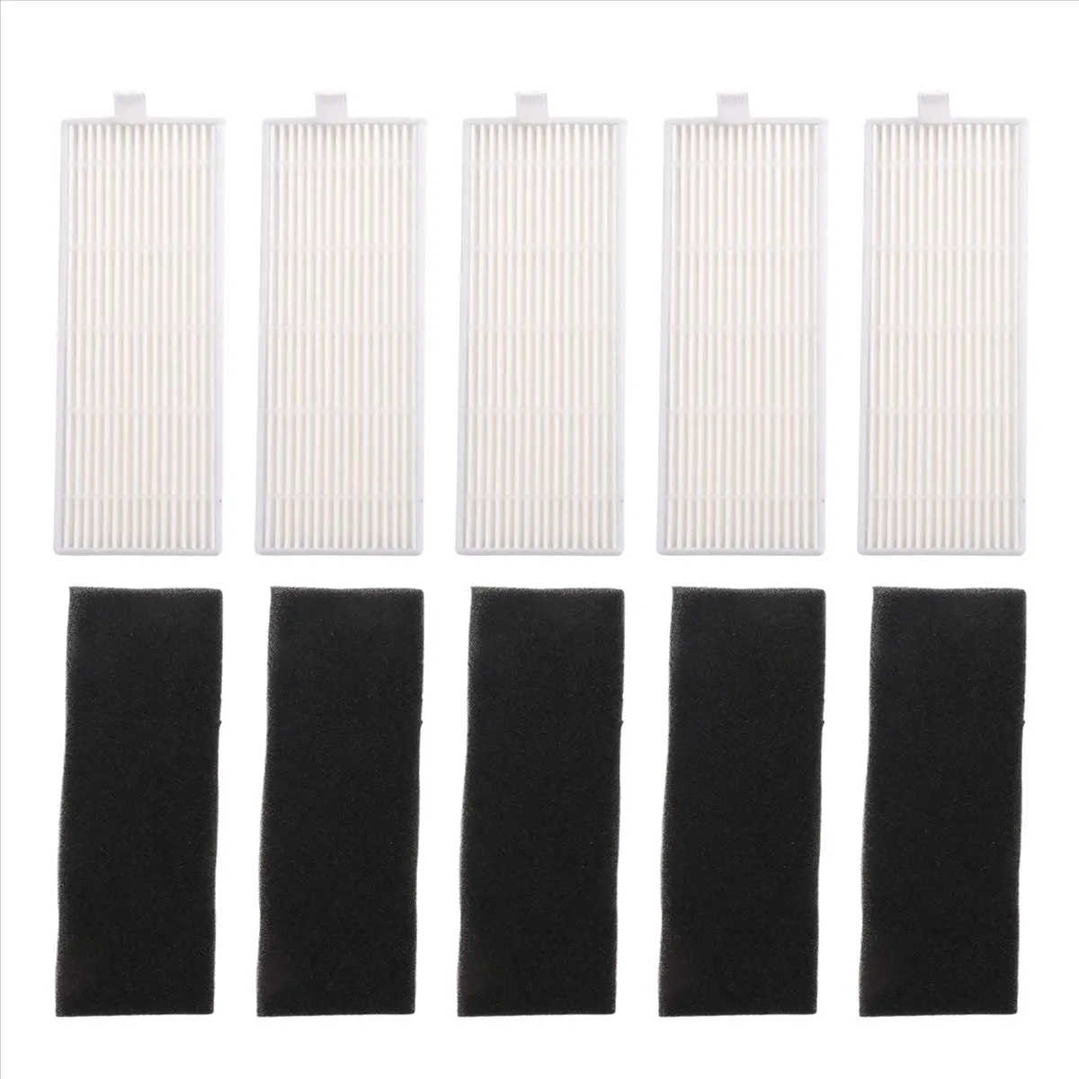 Replacement NEW 5pcs sponge + 5pcs Hepa filter for replacement chuwi ilife A4 robot vacuum cleaner