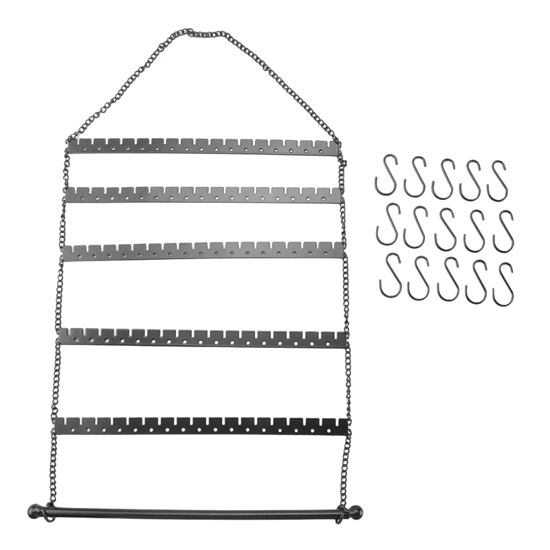 

Настенный органайзер для сережек, вертикальная подставка для подвешивания сережек, ожерелий, браслетов