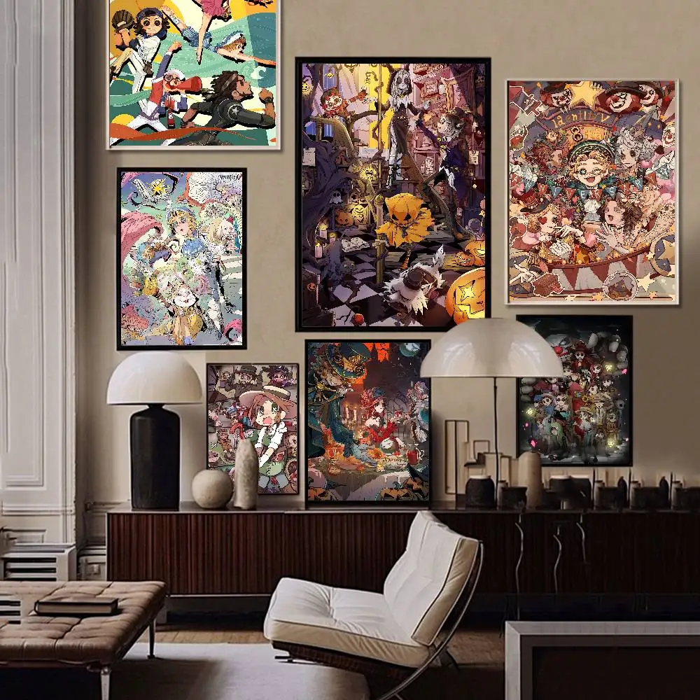 Identity V game Movie Sticky Posters Whitepaper Sticker DIY Room Bar Cafe Posters Wall Stickers