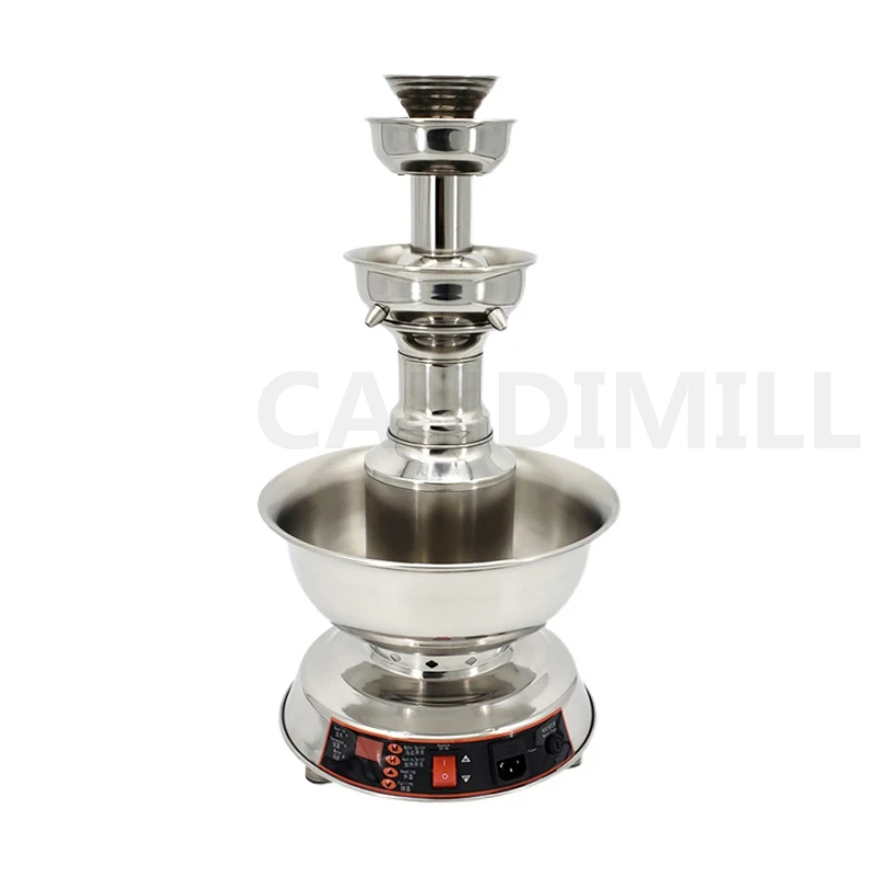 Red Wine Champagne Fountain Machine Wine Warmer 3 Tier Juice Waterfall Machine Restaurant Party Beverage Warmer