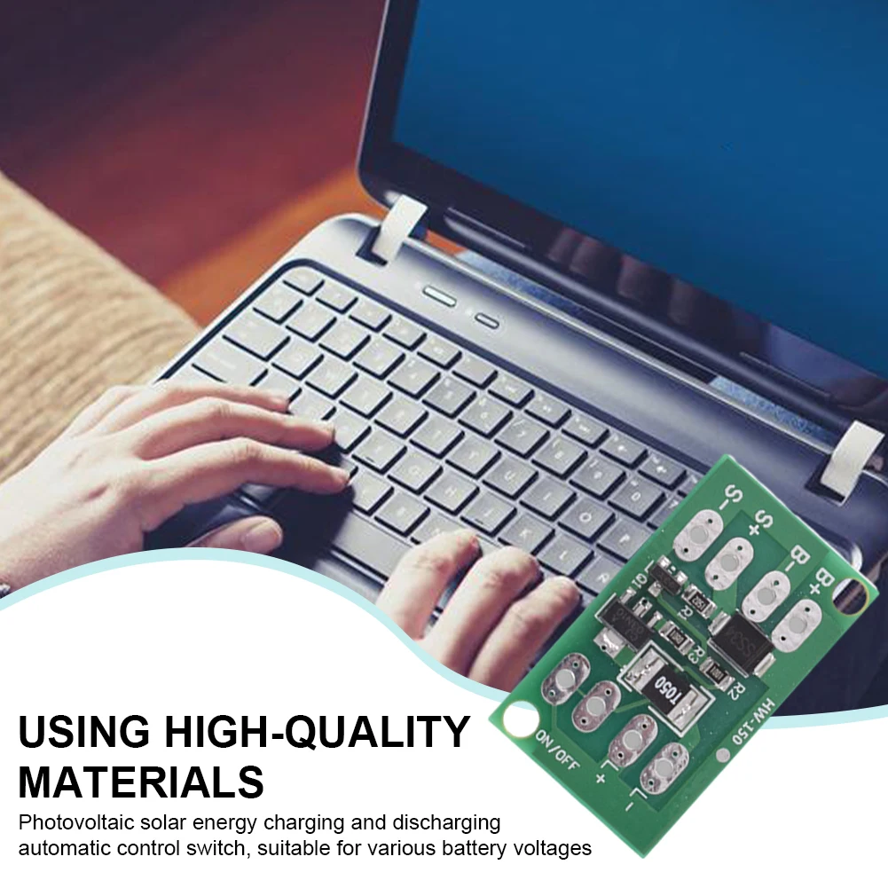 Automatic Night Light LED Lamp Control Switch Auto ON/OFF Solar Lithium Battery Charging Controller Board for LED Street Light