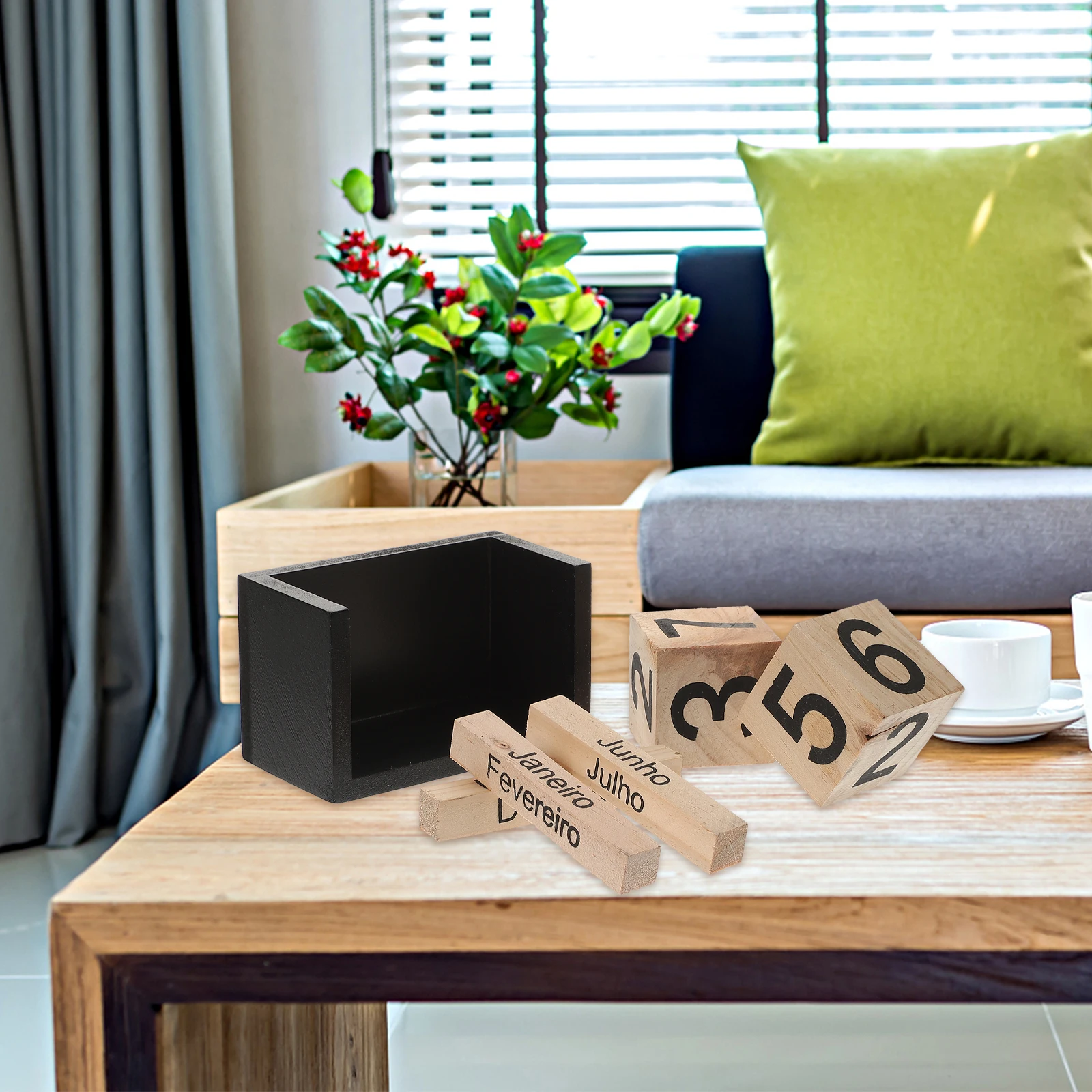 

Деревянный блок-календарь, креативный стильный вечный настольный календарь для офиса, школы, дома, настольный дисплей даты, шикарный декор для рабочего стола