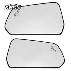 Left Right Heated Side Mirror Glass Rearview Mirror Lens with Blindspot for Ford Mustang 2015 2016 2017-2021 USA Version
