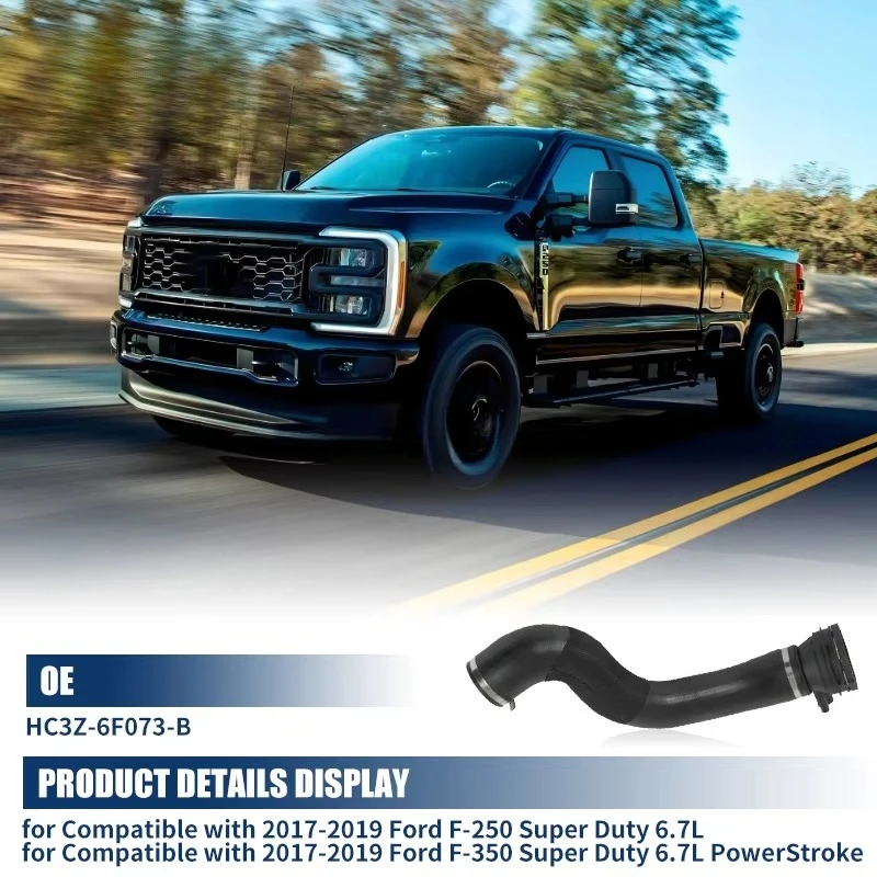 1pcs Intercooler Outlet Tube Hose for Ford F250 F350 Super Duty 6.7L Power Stroke 2017-2019 HC3Z-6F073-B view 5