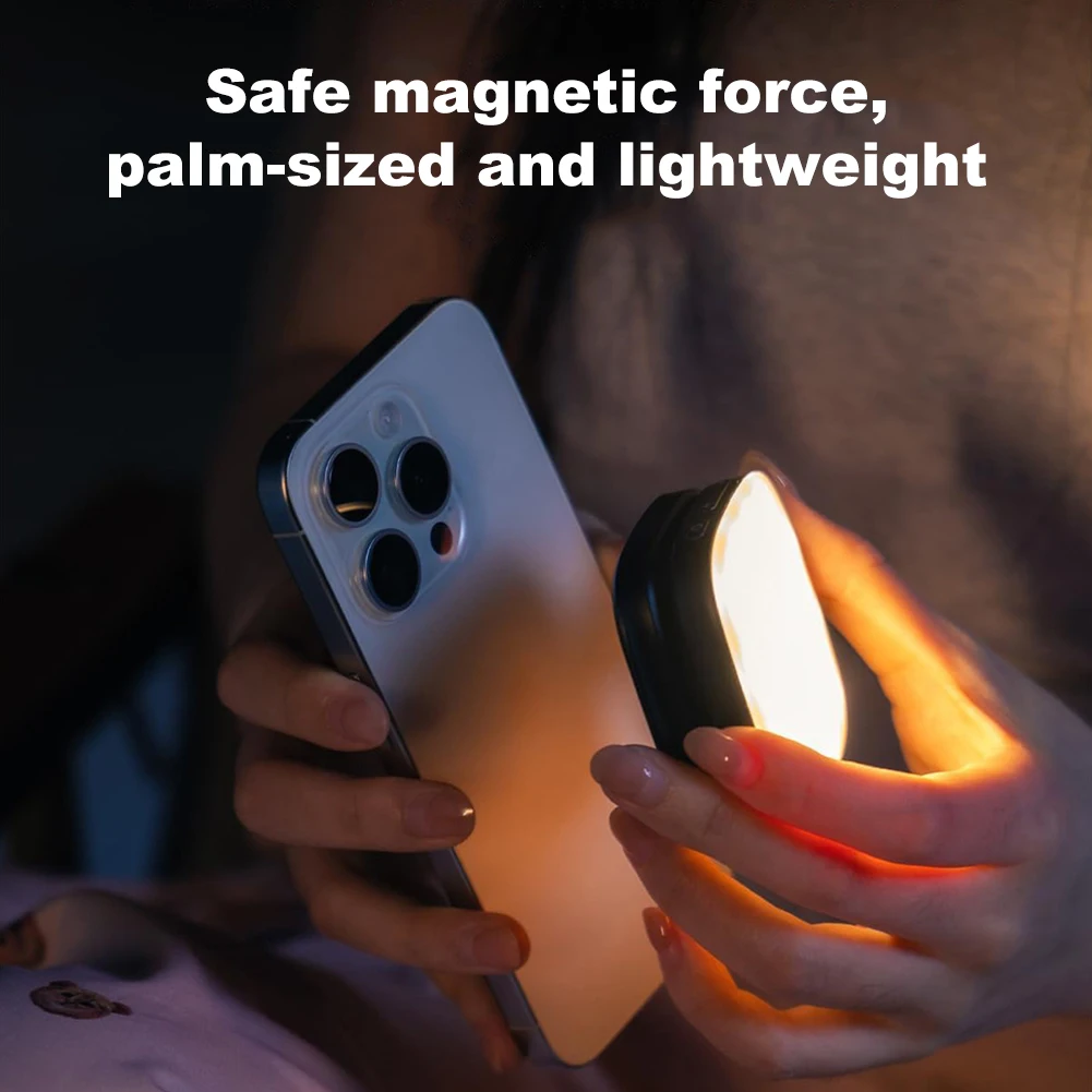 Magnetic Phone Selfie Light Mobile Phone Fill Light Rechargeable Pocket Light Portable Selfie Light for Makeup Photography