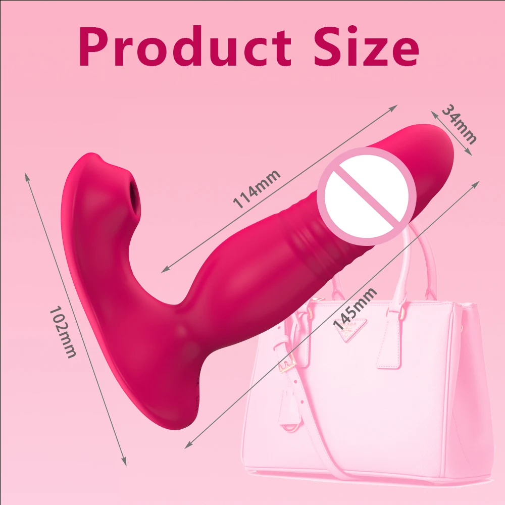 Thrusting Dildo Sucking Vibrator Sex Toy for Women Clit Stimulator 9 Mode G Spot Clit Nipple Wearable Vibrator Adult Product 18+ - view 5