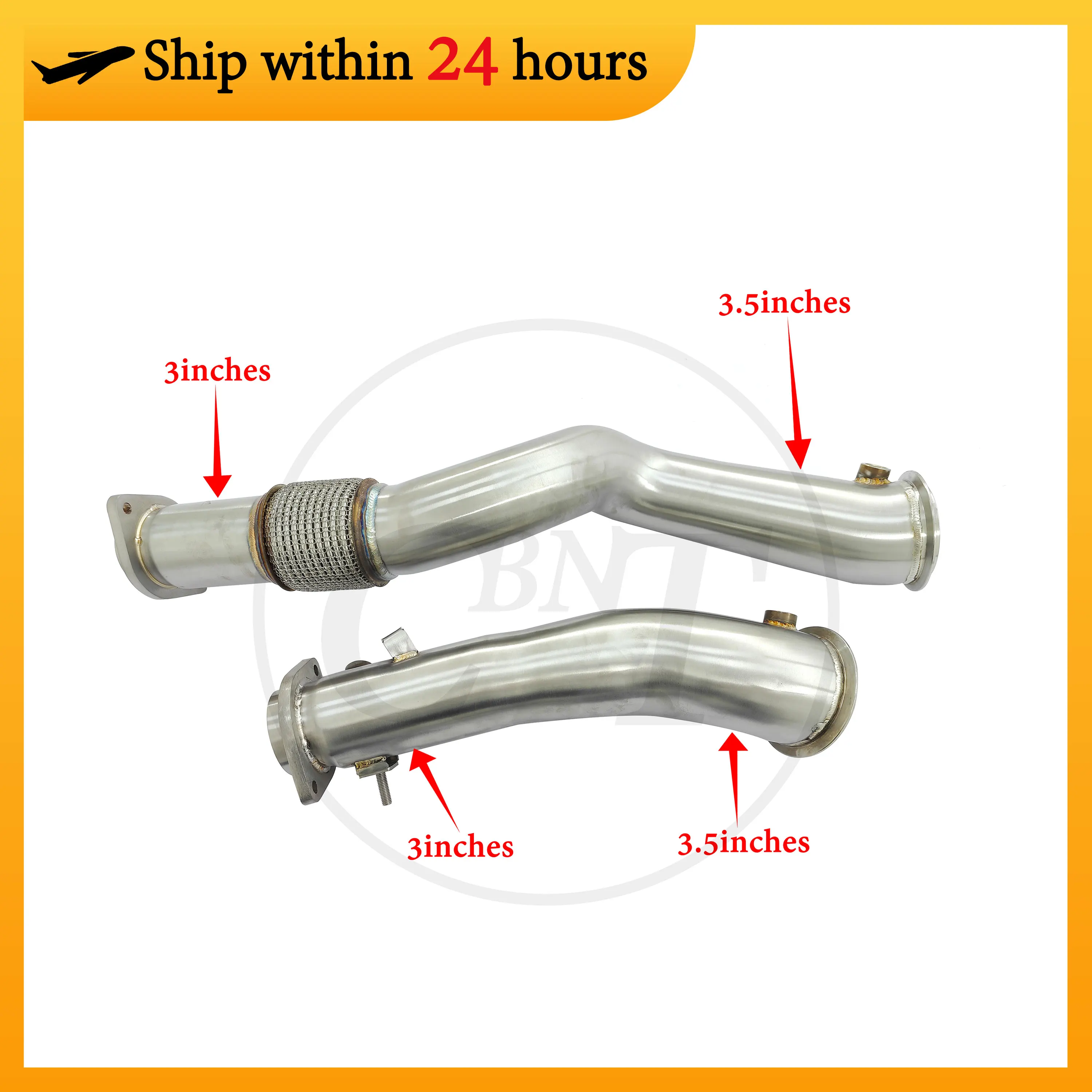 

CBNT Downpipe New Design for BMW M3 G80 M4 G82 M2 G87 S58 3.0T Exhaust Header without Catalytic SS304 Quality Exhaust Systems